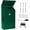Green, variant on Metal Suggestion Box Donation Box with Slot Drop Box with Lock and Key Collection Box Mailbox Wall Mount Dropbox (10.2×5.6×2.8inch) Ballot Box for Home Office Outdoor