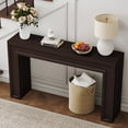 thumbnail image 5 of PLAMLE 55 Inch Console Table for Entryway, Narrow Sofa Table Behind Couch with Storage Shelf, Farmhouse Wooden Hallway Table for Living Room, Foyer, Small Spaces, 5 of 8