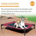 thumbnail image 4 of K&H Pet Products Original Pet Cot Elevated Dog Bed Red/Black Small 17 X 22 X 7 Inches, 4 of 9