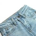 thumbnail image 4 of KIDSCOOL SPACE Baby Girls Jeans,Elastic Band Inside Ripped Washed Soft Summer Thin Cotton Slim Denim Pants,2-3 Years, 4 of 6