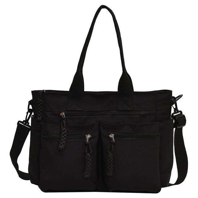 Bolso Cuerpo Cruzado Mujer Nylon Color Sólido