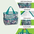 thumbnail image 4 of Garden Tool Bag,Pioneer Flower Floral Print Pattern Garden Tool Organizer,Garden Gifts,Waterproof Multi-Pocket Garden Tool Storage 11.8x5.5x11.4 Inch(Tools NOT Included), 4 of 6