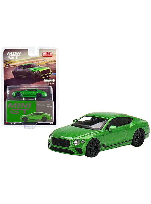 2022 Bentley Continental GT Speed Apple Green Metallic Limited Ed to 1200 pcs 1/64 Diecast Model Car by True Scale Miniatures
