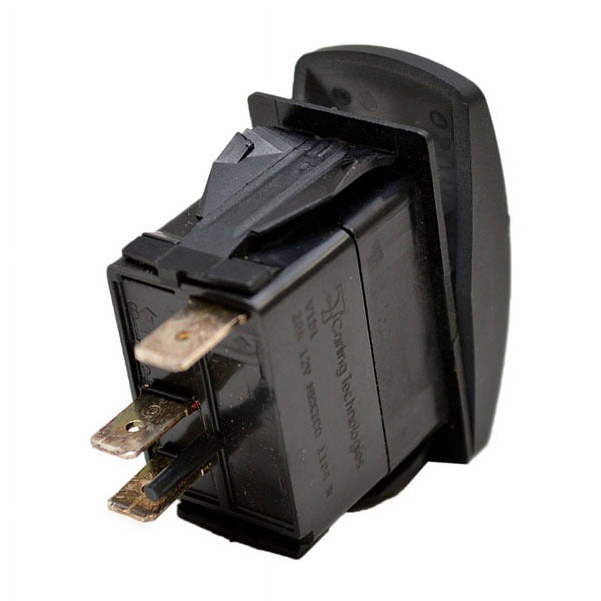 PrinceCraft Carling Marine 20 Amp 12V Black Boat On/Off Courtesy Rocker Switch