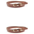 thumbnail image 1 of ziyahi Ceinture de Taille pour Femmes Confortable à Porter Larges Applications Élégante Mode Bon Choix de Cadeau Ceinture de Designer de Luxe pour Femmes Brun 2 Ensembles, 1 of 6