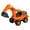 orange, variant on BESTSKY Toy Cars,Excavator Car Toys,Digging Shovel Rotatable Toy Car,Yellow