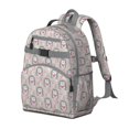 thumbnail image 2 of Hedgehog Love Pattern Backpack for School,Cute School Bag,Schoolbag with Adjustable Shoulder Straps & Padded Back,15.25"x11.5"x5.25", 2 of 6