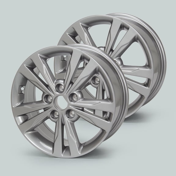 2-Pack New 16 x 6.5 inch Alloy Replacement Wheel Rim 5-Lug for Hyundai Elantra 2016-2018