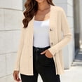 thumbnail image 2 of Bxsruta Womens Cardigan Sweaters Long Sleeve Button Down V Neck Casual Knit Outwear, 2 of 7
