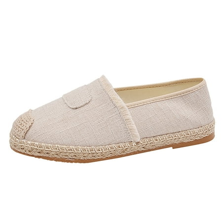 

adviicd Womens Shoes Size 11 Flats Shoes Espadrille Flats For Women Slip On Shallow Mouth Womens Flats Shoes Flat Size 9