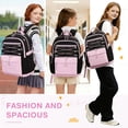 thumbnail image 6 of DAKIMOE School Backpacks for Teens Cute Girlish Middle High School Bookbag Large Capacity Lightweight Waterproof Daypack for College Students, 6 of 6