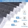 thumbnail image 2 of Inteprter Bolsa de almacenamiento para ropa de cama, manta no tejida de gran capacidad, organizador Horizontal a prueba de humedad, bolsa con cierre de Almacenamiento y organización del hogar Gris Inteprter HA066920-03, 2 of 6