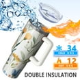thumbnail image 5 of OBREWU Pioneer Flower Tumbler with Handle and Lid,Pioneer Flower 40oz Double Wall Vacuum Insulated Tumbler,Cups Gift for Women and Men, 5 of 7