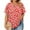 #A27-Red, variant on Womens Plus Size Tops Cute Sexy Plus Size Tops Vintage Floral Print V Neck Button Down Womens Tops Short Sleeve Dressy Casual Graphic Tees 4x Womens Plus Size Clothes,Dark Purple 4XL