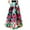 Green, variant on GEWSEY Womens Casual High Waist Tie Afican Print Long Maxi Skirt with Pockets (Hot Pink, XXL)