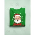thumbnail image 3 of Happy Holidays Santa - Festive Men's Sweatshirt, 3 of 4