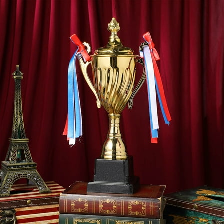 OUNONA Trophy Award Large Metal Trophy Sports Trophy Celebration Trophy Cup Winning Prize Party Trophy Decor