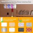 thumbnail image 4 of Organizador de Tapa de Vaso para Utensilios de Cocina - Horizontal - Organizador de Tapa Autoadhesivo para Montaje Debajo del Gabinete, Rojo, 4 of 8