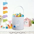 thumbnail image 6 of Easter Atmospheres Rabbits Bucket Rabbits Tail Bag Handheld Portable Arrangement Hairball Long Ears Resurrection Rabbits Storage Bag, 6 of 6