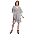 thumbnail image 3 of Moomaya Robe Courte de Caftan de Plage, Robe de Couverture Imprimée, Kaftan pour Femmes, Tenue de Plage, Couverture, 3 of 4