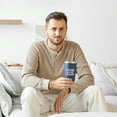 thumbnail image 2 of Valentines Day Gifts for Dad from Daughter, Dad Coffee Tumbler, Birthday Gifts for Men, Cool Fathers Day Gift for Dad Husband Grandpa, 20 oz, Navy Blue, 2 of 6