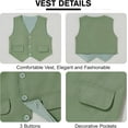 thumbnail image 7 of SANMIO Toddler Boy Suit Baby Boy Church Clothes Formal Dress Baptism Outfit Sets Shirt+Tie+Vest+Pants Kids Tuxedo 1-5T Boys Wedding Clothes, 7 of 7
