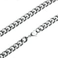 thumbnail image 6 of QQTDFG Heavy Stainless Steel Silver Chain Cuban Curb Womens Mens Necklace 9/11/13/15mm-Silver-9mm-36 inch Necklace, 6 of 9