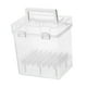 thumbnail image 1 of Estuche organizador de marcadores con asa, contenedor de almacenamiento impermeable. 48 ranuras, 1 of 9
