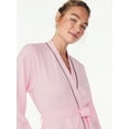 thumbnail image 3 of Joyspun Women's Cotton-Blend Wrap Robe with Long Sleeves, Sizes S-3X, 3 of 5