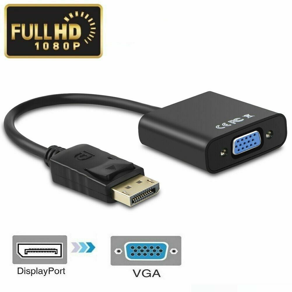 for DisplayPort Enabled Desktops and Laptops to VGA Converter Connect Displays DisplayPort to VGA,Anbear Display Port to VGA Adapter Converter Gold Plated Male to Female