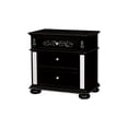 thumbnail image 2 of Furniture of America Viktoria Traditional Nightstand with 2-Drawer, Black, 2 of 6