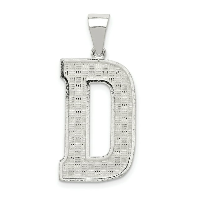 Collier Monogramme Initiale Lettre D en Argent Sterling 925 Pendentif Charme