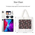 thumbnail image 3 of Yiaed Cute Christmas Gnomes Print Fluffy Shoulder Bag Plush Bags Women Ladies Tote Bag Fluffy White Furry Purse Handbag for Autumn and Winter, 3 of 7