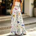thumbnail image 6 of Sewkxo Womens Palazzo Pants Summer Casual Wide Leg High Waist Drawstring Floral Print Bohemian Trousers,Multicolor 2XL, 6 of 6