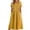 Yellow, variant on TIHLMK Women's Vintage-style Floral Embroidered Pocket Bohemian Dresses Short Sleeve Crew Neck Summer Dresses