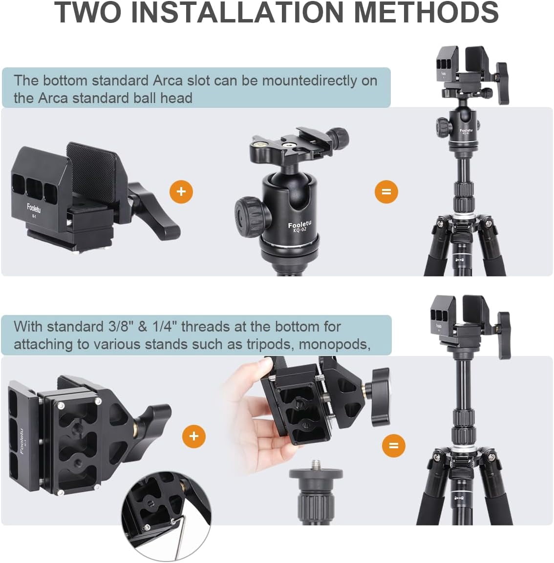 Shooting Tripod Hunting Shooting Stick Gun Rifle Rest with Shooting Saddle Clamp and 360° Rotate Ball Head, Height Adjustable 25"- 75" Shooting Stick Tripod Aluminum Alloy