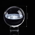 thumbnail image 3 of 3D Solar System Crystal Ball Clear Planet Educational Ball Cosmic Model Engraved Glass Ball Sphere for Home Living Room Office Decor, 3 of 8