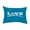 Teal, variant on Simply Daisy, 14" x 20" Love Soccer Light Blue Decorative Word Outdoor Pillow