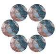 thumbnail image 3 of RMDQTR Luxury Mermaid Marble Texture Round Placemats Set of 1 Heat Resistant Washable Kitchen Table Decorations 15.4in, 3 of 7