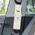 thumbnail image 4 of NIBOLOG Cute Bear Car Seat Belt Cover - Soft Plush Seat Strap Neck Protector, Car Decoration Accessory, 4 of 8