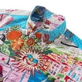 thumbnail image 2 of Men's Hawaiian Shirt Short Sleeve Button-down 100% Cotton Blue Aloha Florida Sunshine Coast, 2 of 7