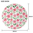 thumbnail image 6 of Pioneer Flower Floral Print Pattern Round Tablecloth 60"x60",Wrinkle Wipeable Table Cloth for Kitchen Dining Room Picnic Patio Party, 6 of 6