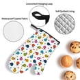 thumbnail image 3 of Daiia Ladybugs And Flowers Pattern Oven Mitts and Pot Holders 4 pcs Set,High Heat Resistant 500 Degree Extra Thicken Long Kitchen Cotton Oven Glove, 3 of 6