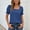 Blue, variant on T Shirts For Women Graphic V Neck Flutter Sleeve Blouse Loose Fit Daily Wear Tshirts Top