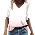 thumbnail image 4 of Patlollav Womens Summer Tops Short Sleeve Casual Shirts Floral Tee Trendy 2025 Basics V Neck Tshirts, 4 of 6