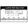 thumbnail image 4 of mens genuine leather dress belt for business and casual occasions - classic & fashion design (snavy, 32/34), 4 of 4