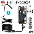 thumbnail image 1 of Endoscopio LED USB de 2 a 10 m, cámara de inspección endoscópica impermeable para PC con Android, 1 of 5