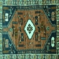 thumbnail image 1 of Ahgly Company Machine Washable Indoor Square Persian Turquoise Blue Traditional Area Rugs, 6' Square, 1 of 4