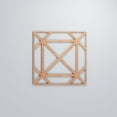 thumbnail image 5 of Ekena Millwork 11 3/8"W x 11 3/8"H x 1/4"T Small Buxton Decorative Fretwork Wood Wall Panels, Cherry, 5 of 15