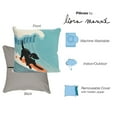 thumbnail image 5 of Liora Manne Frontporch Surfing Dog Indoor Outdoor Decorative Pillow Ocean, 5 of 6